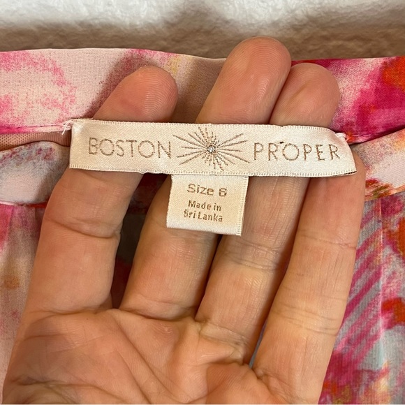 Boston Proper Hazy Floral Flowy Maxi Maxi Skirt size 6 - Picture 8 of 11